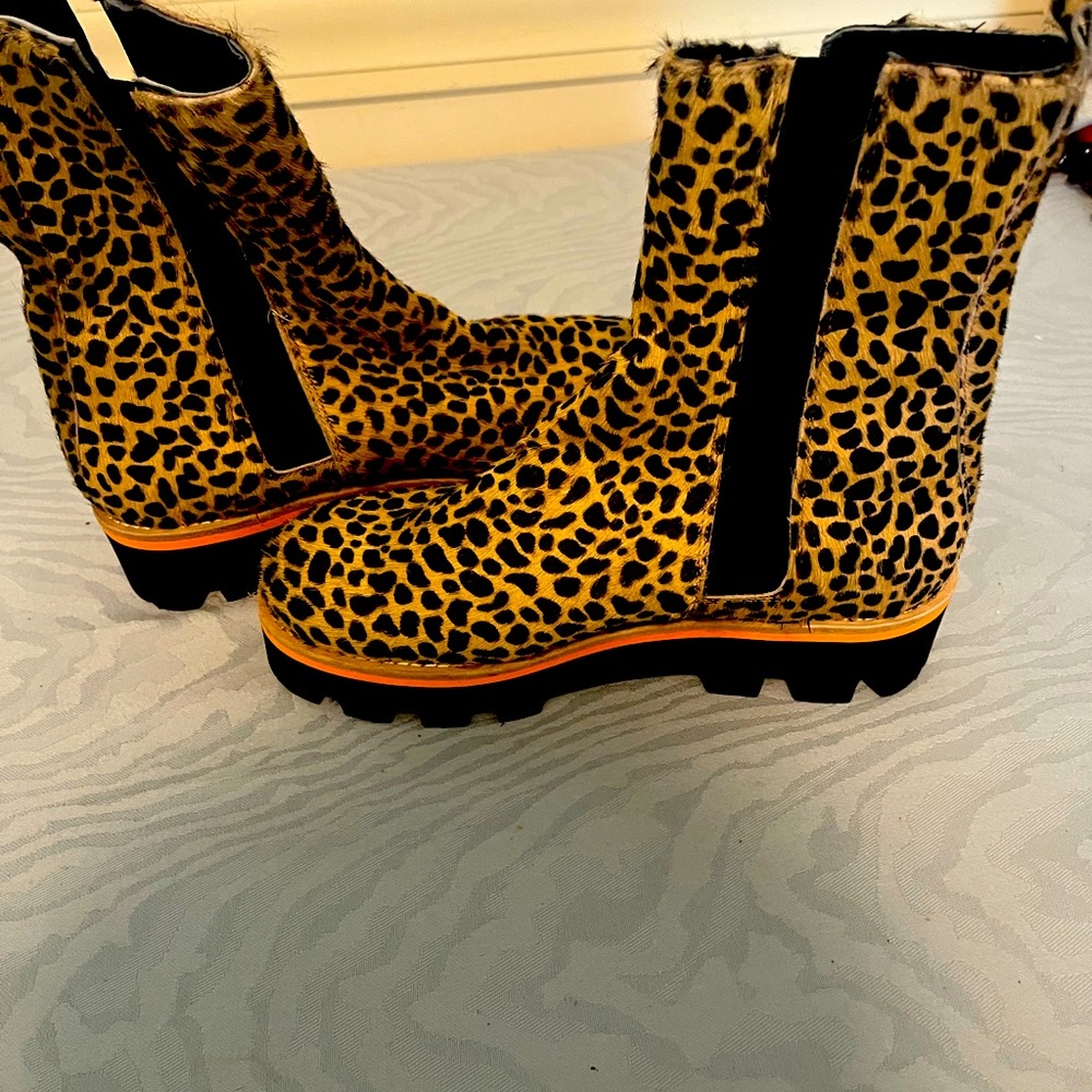 Leopard Print Ankle Boots